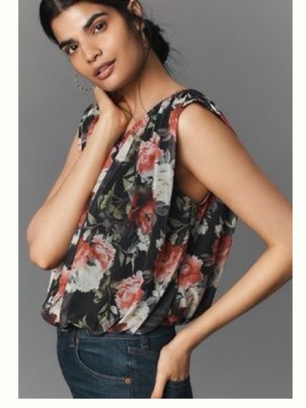 By Anthropologie Mesh Bubble Top Large like NEW